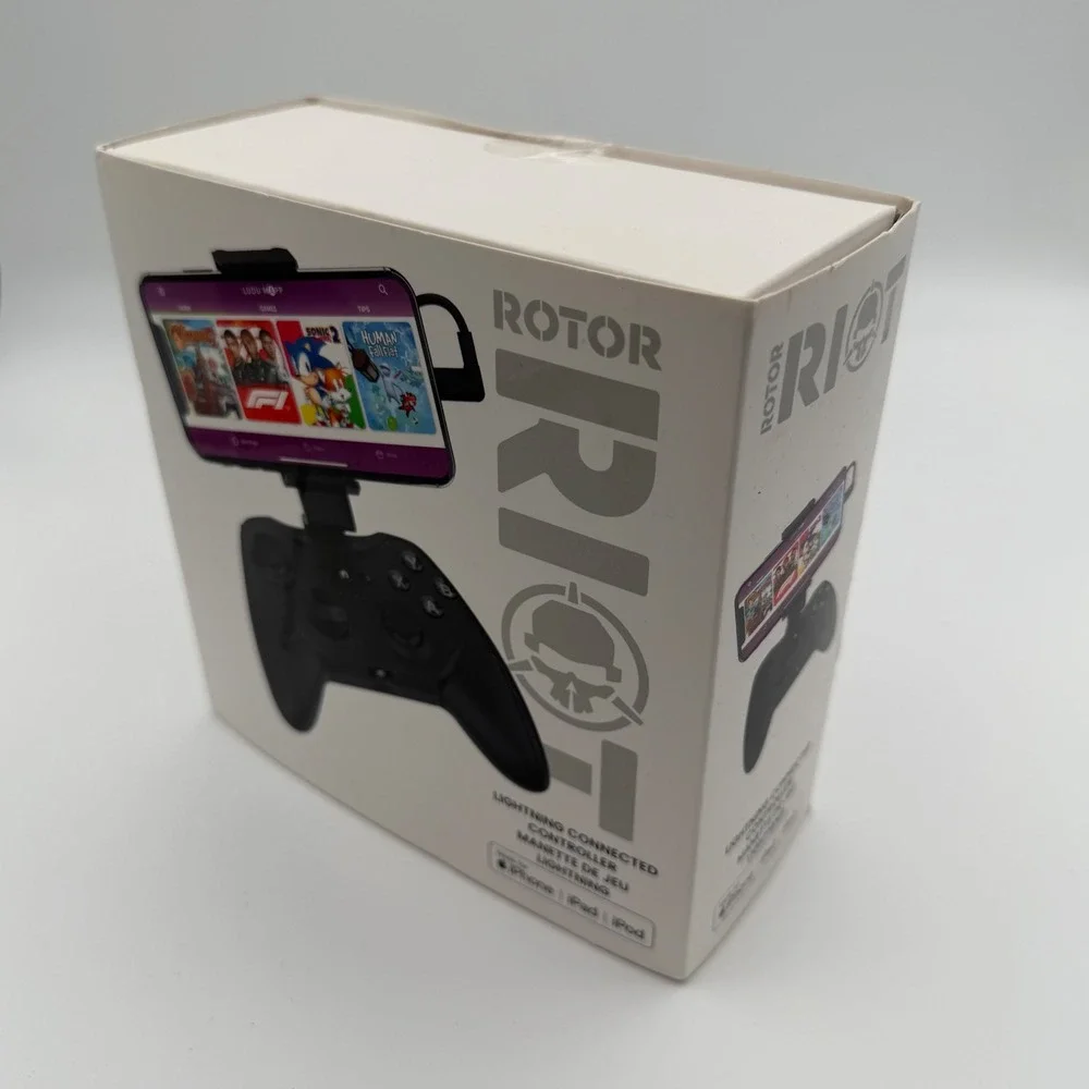 Rotor Riot Lightning Connected Game Controller Black NEW Open‎ Box